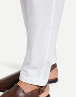 Thumbnail for Fabmade Men's White Cotton Linen Pyjama