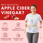 Thumbnail for BOOSTIQ Apple Cider Vinegar Effervescent Tablets - Apple Flavour - Distacart
