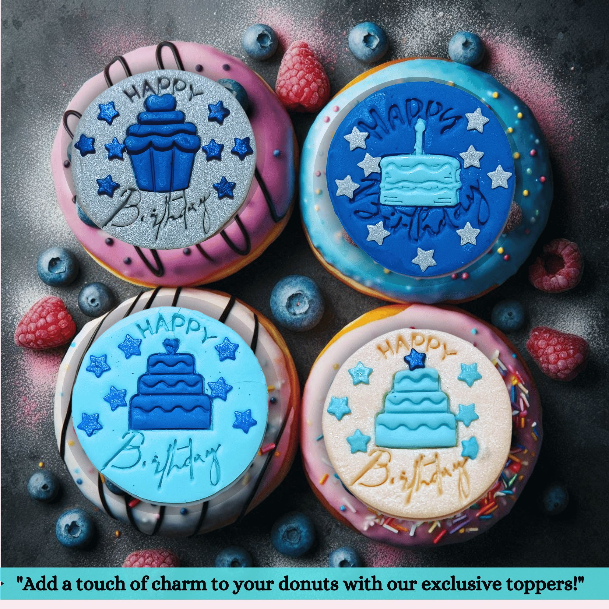 confect happy birthday toppers for cakes cupcakes celebration toppers ct 01