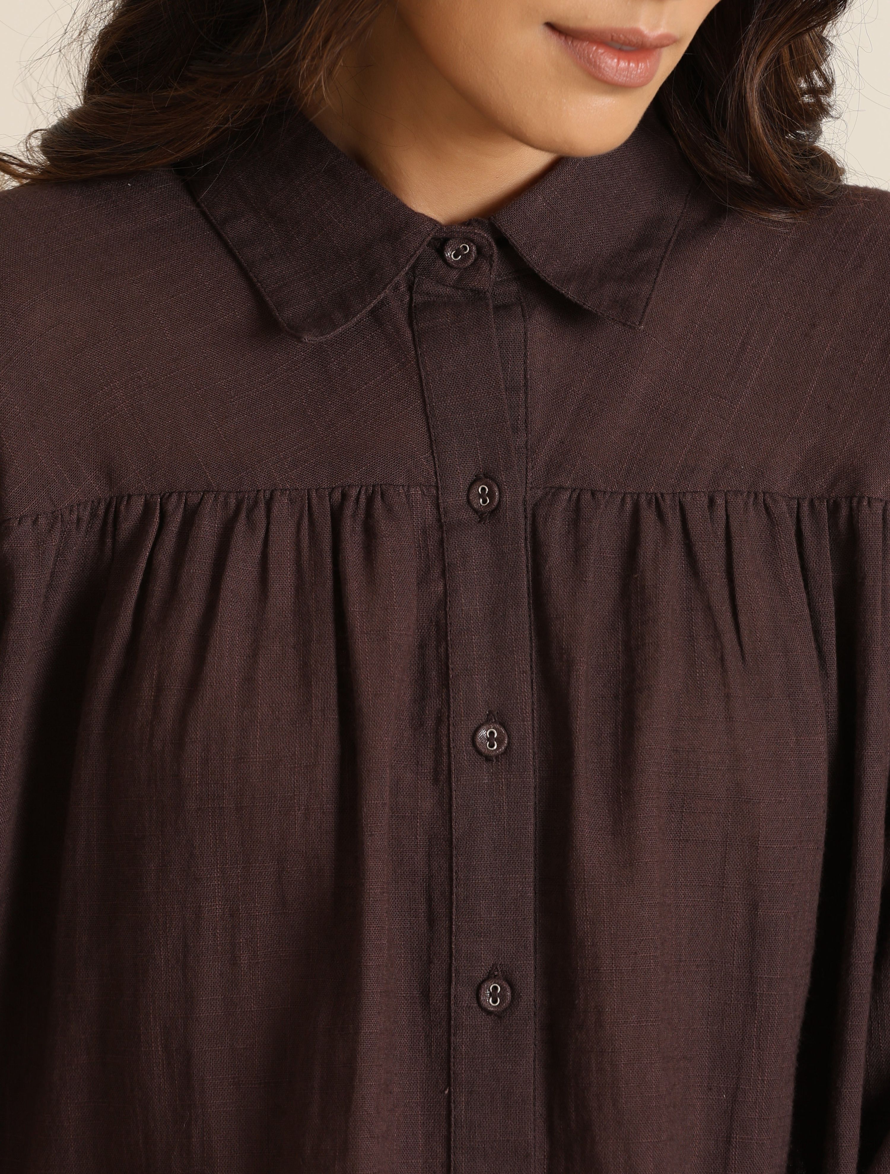trueBrowns Cola Cotton Shirt Co-ord Set
