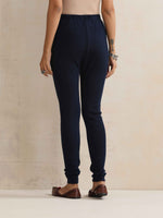 Thumbnail for trueBrowns Navy Woollen Leggings