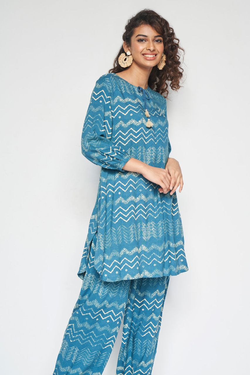 NOZ2TOZ Women's Floral Printed Knee Length Rayon Co-ords Set - Distacart