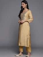 Thumbnail for Varanga Digital Printed Embroidered Kurta With Straight Pant And Embroidered Dupatta - Distacart