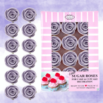Thumbnail for sugar roses for cake cupcake decoration lavender 120 gms