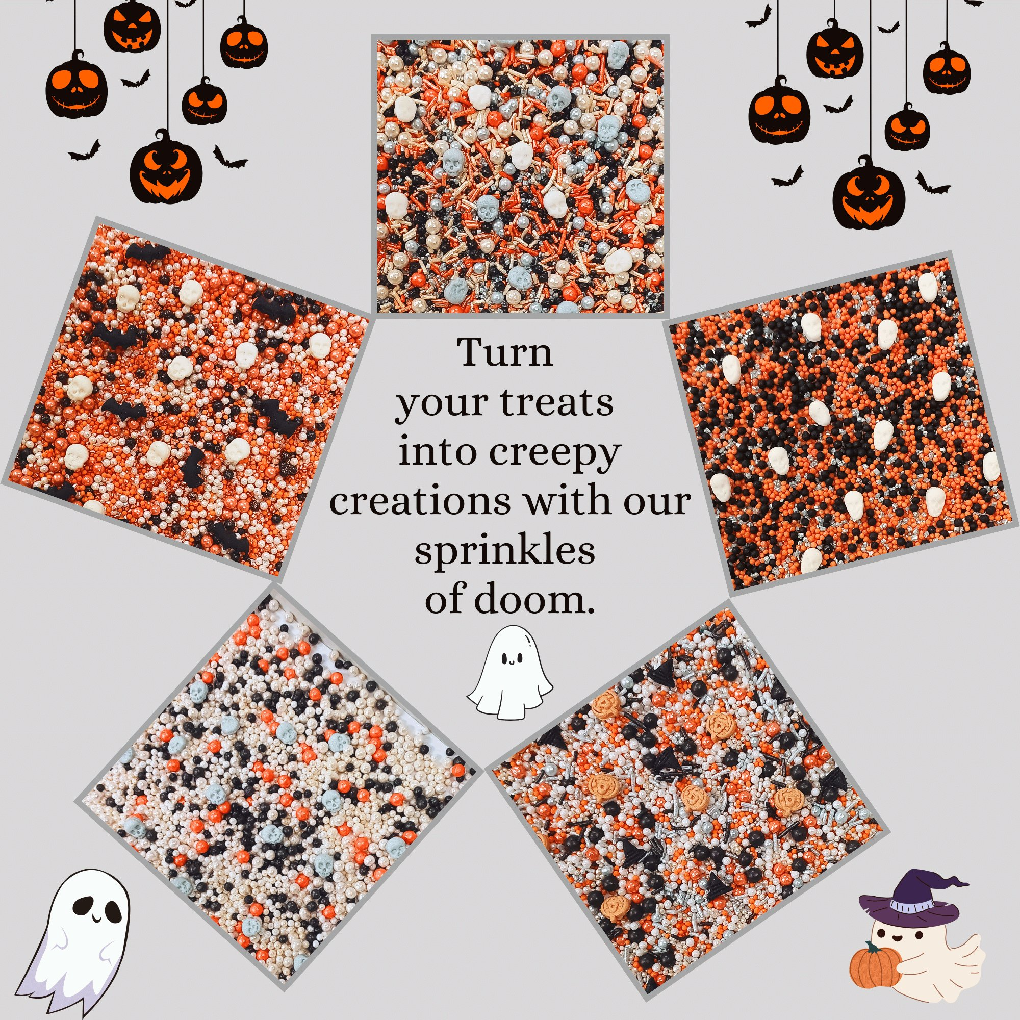 confect halloween sprinkles multipack 3 100 gms