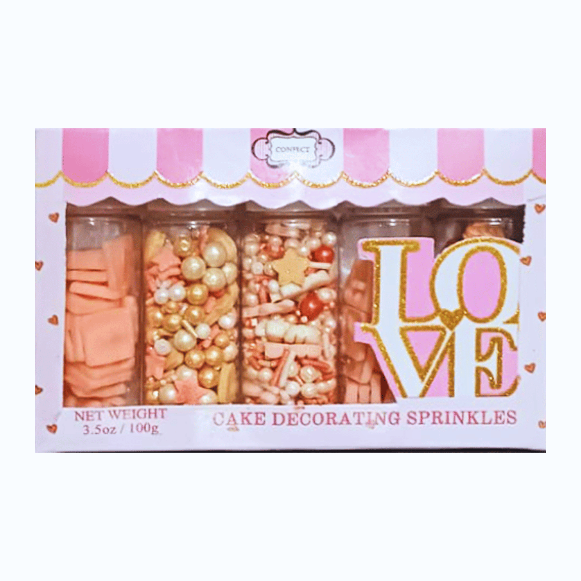 confect girls baby shower sprinkles edible sprinkles pack of 5 baby shower 23