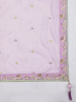 Thumbnail for House of Panchhi Burgundy Pure Georgette Sequins And Thread Embroidery Lehenga Choli & Dupatta - Distacart