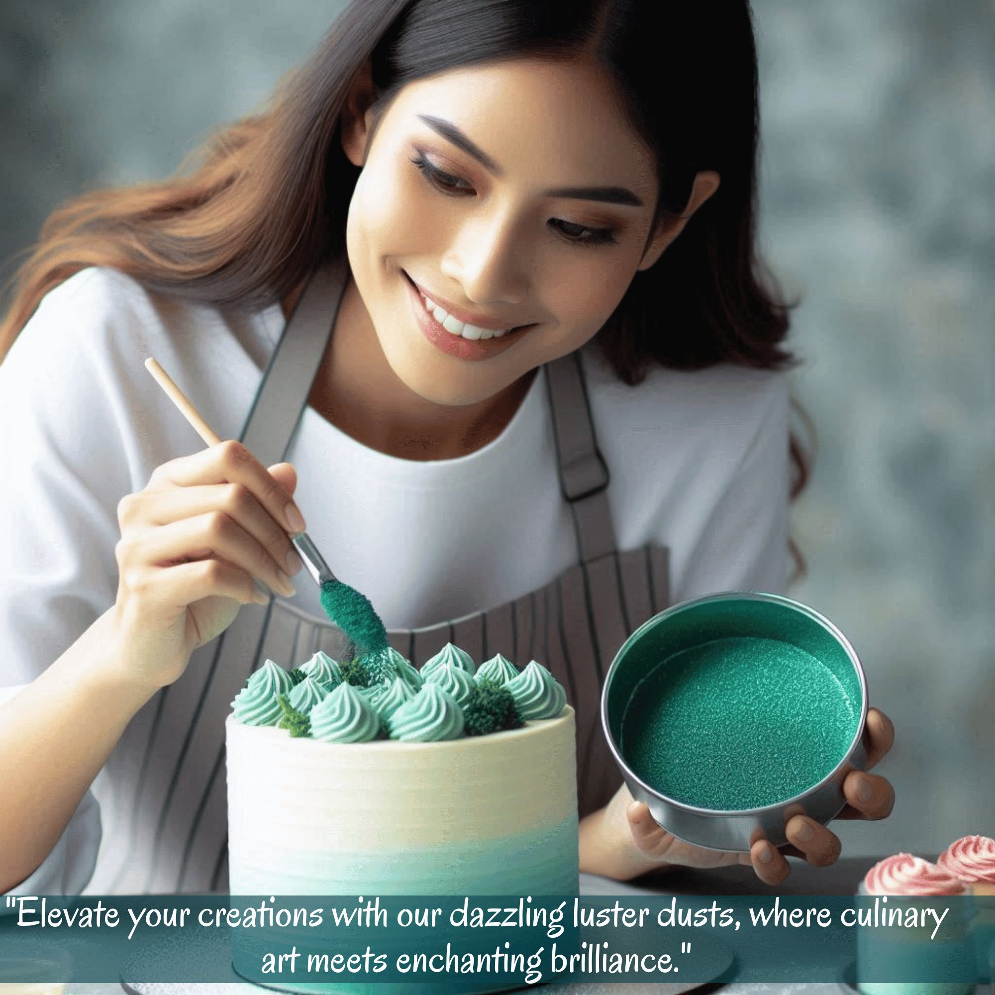 thistle green edible luster dust 5 g