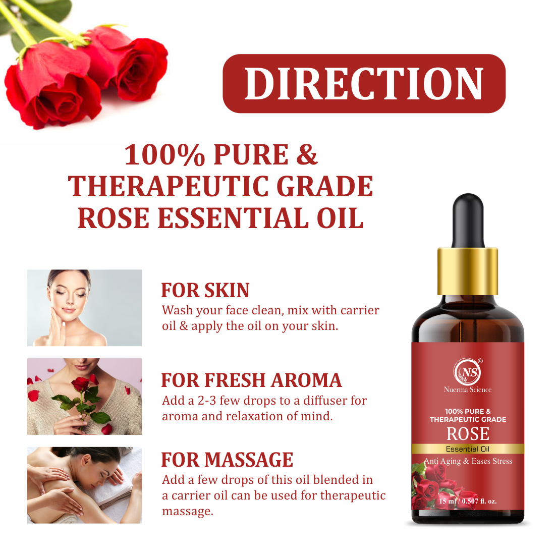 Nuerma Science Rose Essential Oil - Distacart