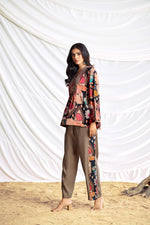 Thumbnail for BulBul Ojasvi Black Chanderi Co-Ord Set