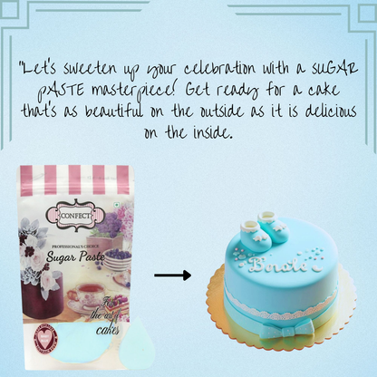 baby blue fondant edible sugarpaste 1kg