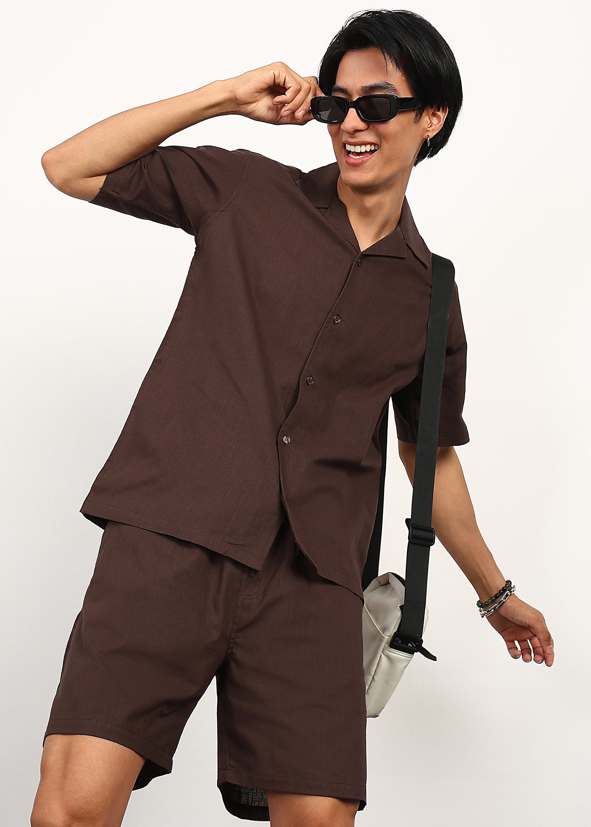 Fabmade Cacao Minimal Co-Ord Set - Distacart