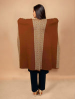 Thumbnail for trueBrowns Brown Woollen Kaftan Cape