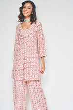 Thumbnail for NOZ2TOZ Floral Printed Knee Length V Neck Co-ords Set - Distacart