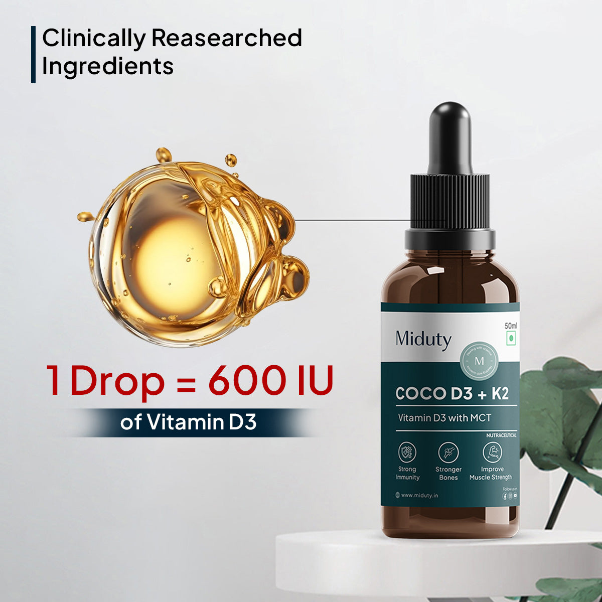 Miduty by Palak Notes Coco D3 in MCT Oil