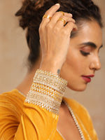 Thumbnail for trueBrowns Mustard Velvet Lace Blouse - Distacart