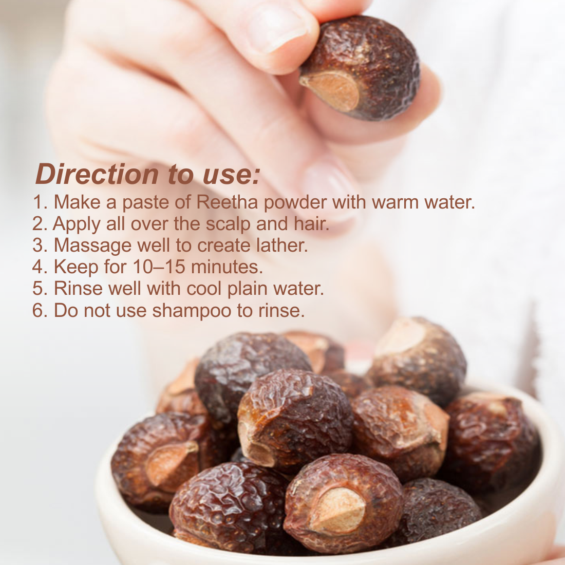 Nuerma Science Reetha powder For Skin & Hair - Distacart