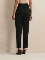 Thumbnail for trueBrowns Black Woollen Pants
