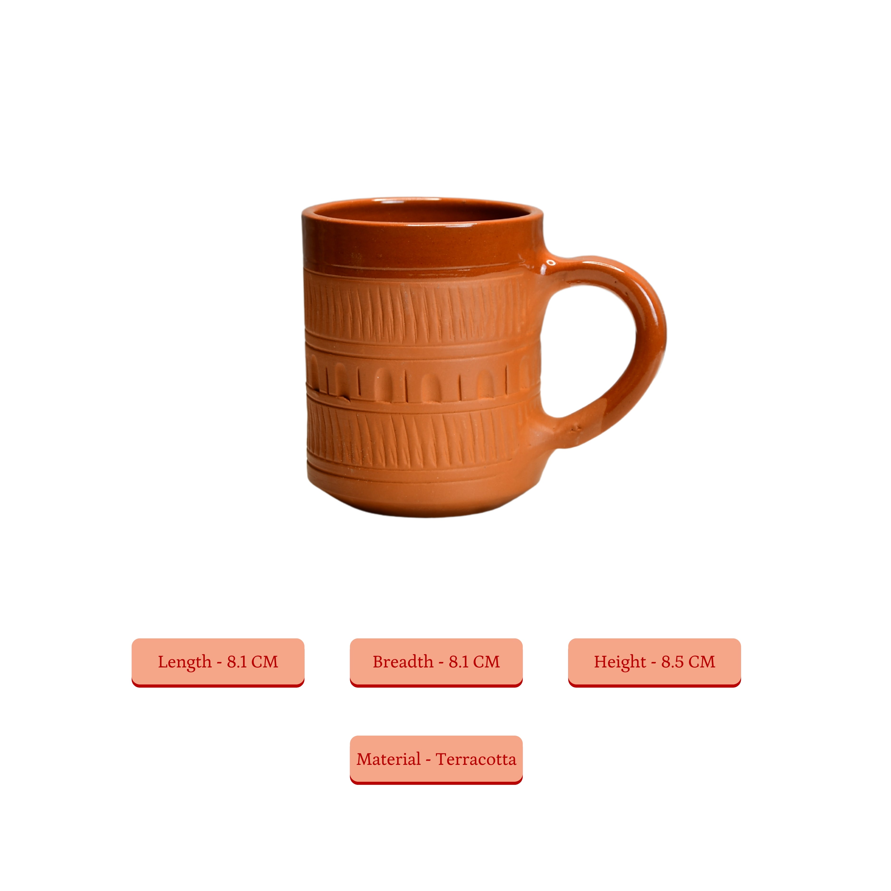 Sowpeace Traditional Terracotta Coffee mugs