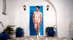 Thumbnail for Noroke Sustainable fabric | Linen Satin Linen Geometric Co-ord Set Men - Distacart