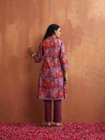 Thumbnail for trueBrowns Purple Print Kurta Co-ord Set