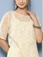 Thumbnail for Ahalyaa Printed Waist Tie-Ups Basic Jumpsuit - Distacart