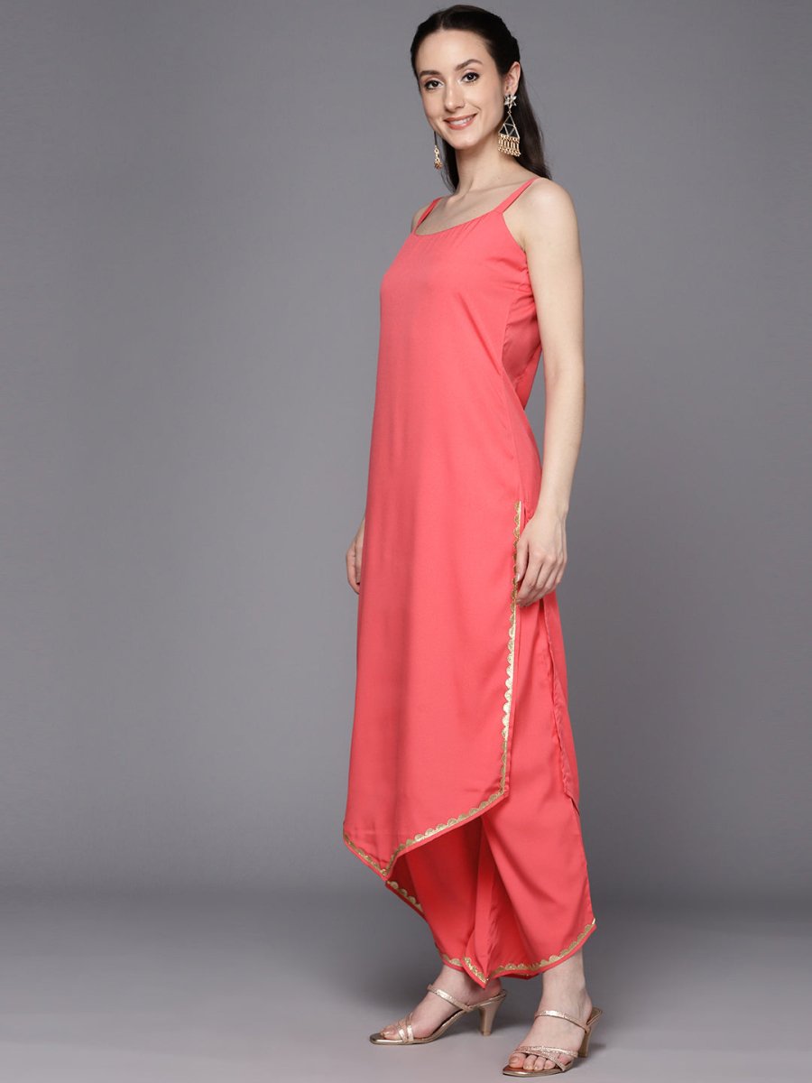 Ahalyaa Gotta Patti Kurta with Palazzos & With Dupatta - Distacart
