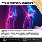 Thumbnail for Health Veda Organics Vitamin K2 Capsules - Distacart