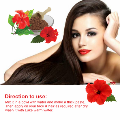 Nuerma Science Hibiscus Bio Organic Powder For Hair & Skin - Distacart