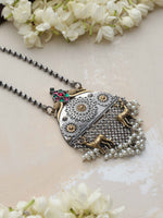 Thumbnail for trueBrowns Silver Gold Tone Pendant Chain - Distacart