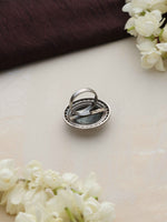 Thumbnail for trueBrowns Silver Tone Dome Ring - Distacart