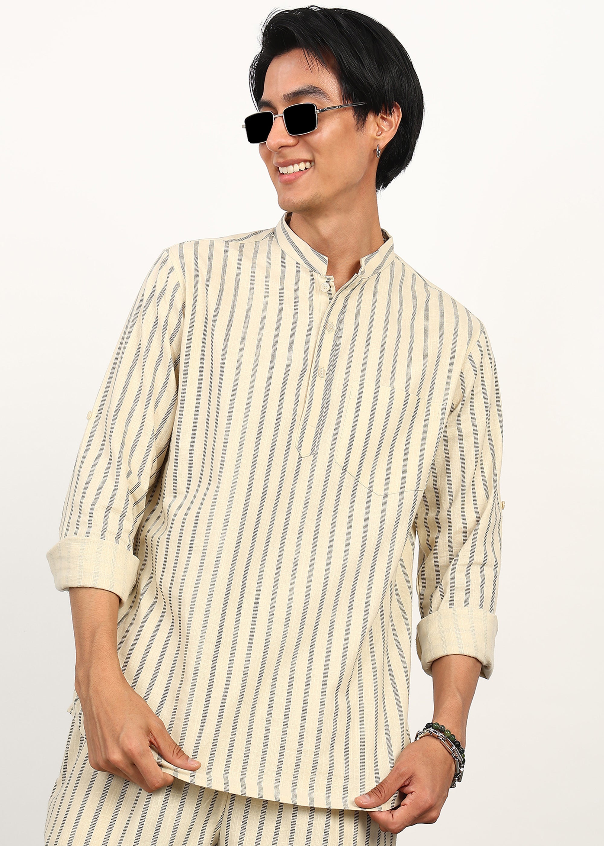 Fabmade Sandline Stripe Linen Set - Distacart