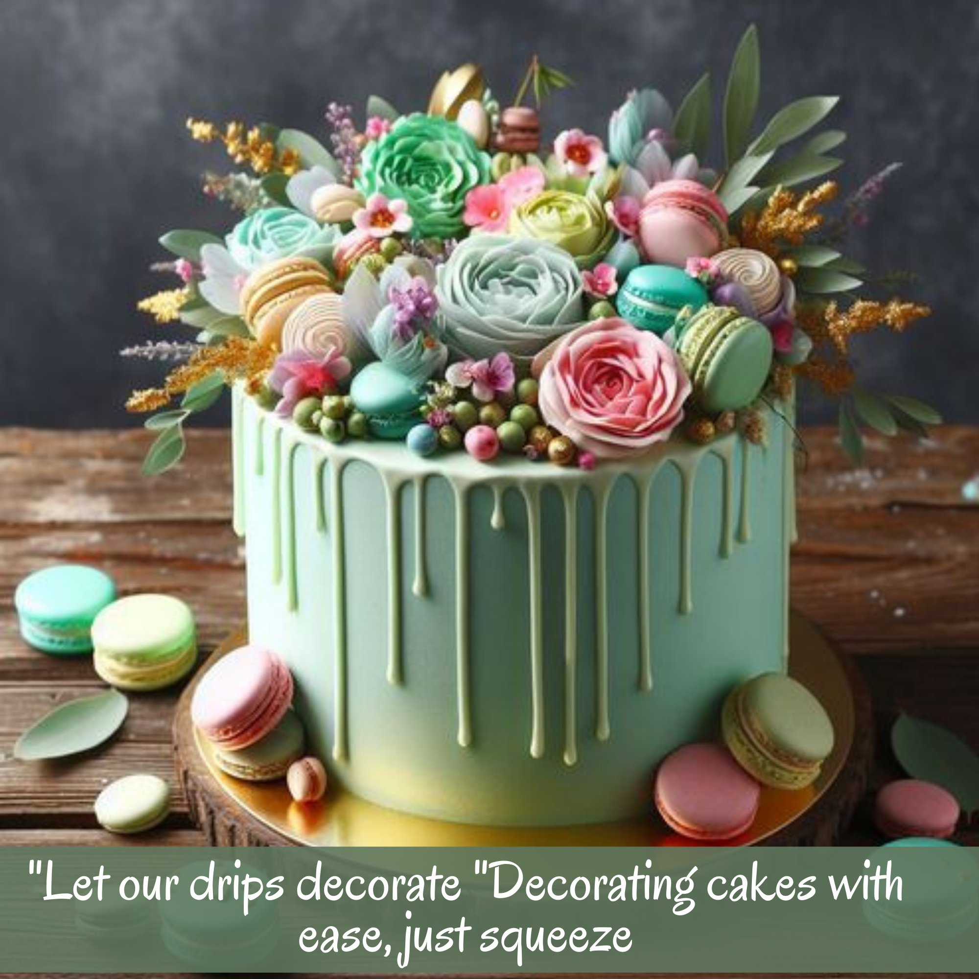 mint green drips110 gms