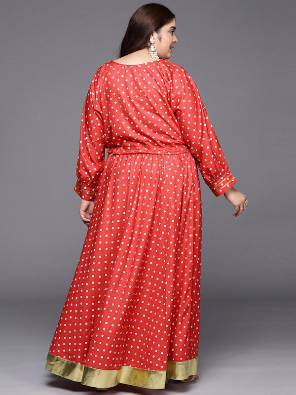 Ahalyaa Women Plus Size Printed Top with Skirt - Distacart