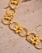 Thumbnail for trueBrowns Gold-Polished Floral Necklace