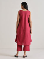 Thumbnail for trueBrowns Honey Red Panelled Co-ord Set - Distacart