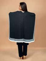 Thumbnail for trueBrowns Black Woollen Kaftan Cape