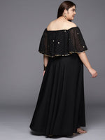 Thumbnail for Ahalyaa Plus Size Off-Shoulder Maxi Ethnic Dress - Distacart