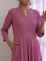 Thumbnail for trueBrowns Onion Pink Dobby Anarkali Pant Set - Distacart