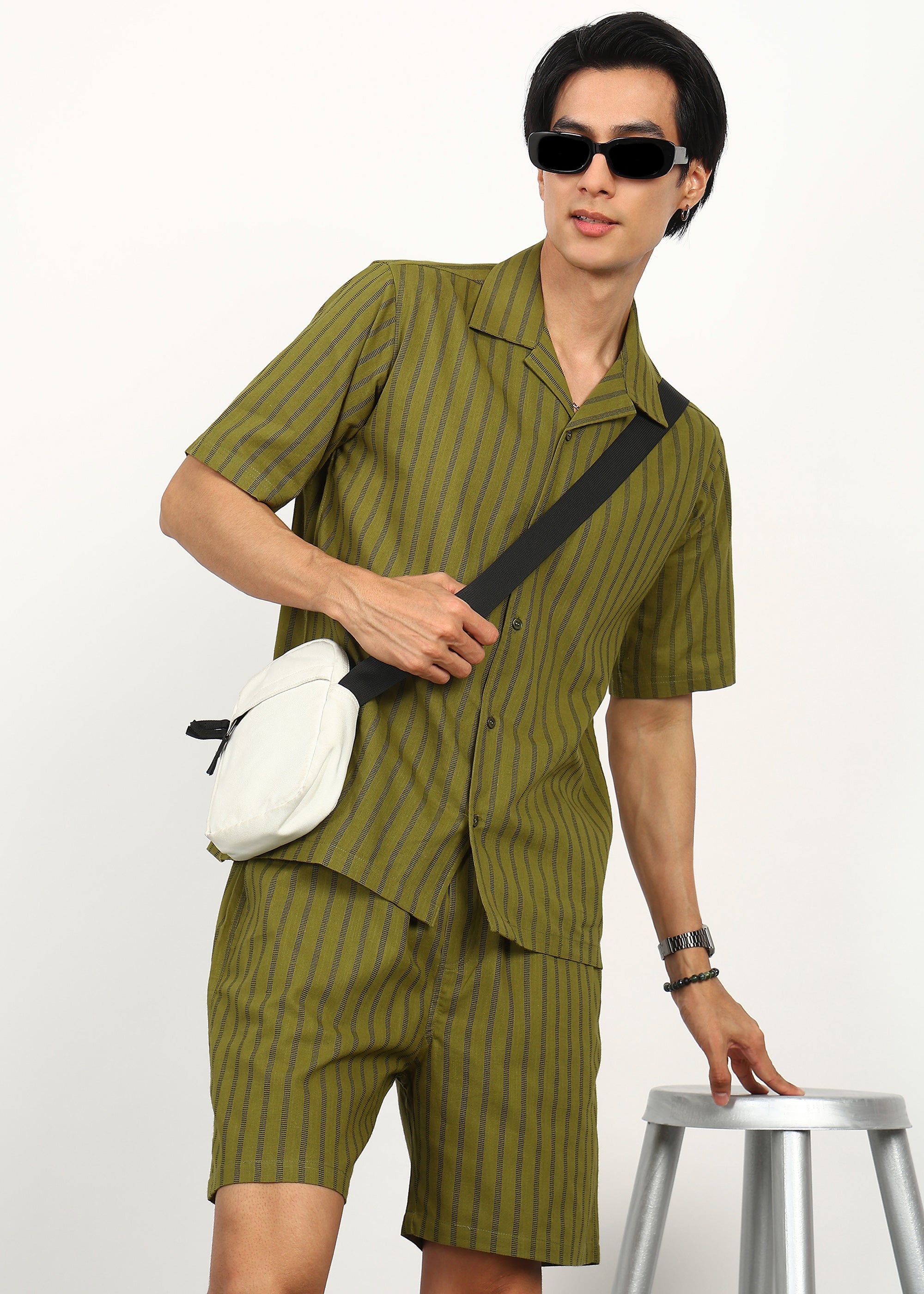 Fabmade Olive Breeze Co-Ord Set - Distacart