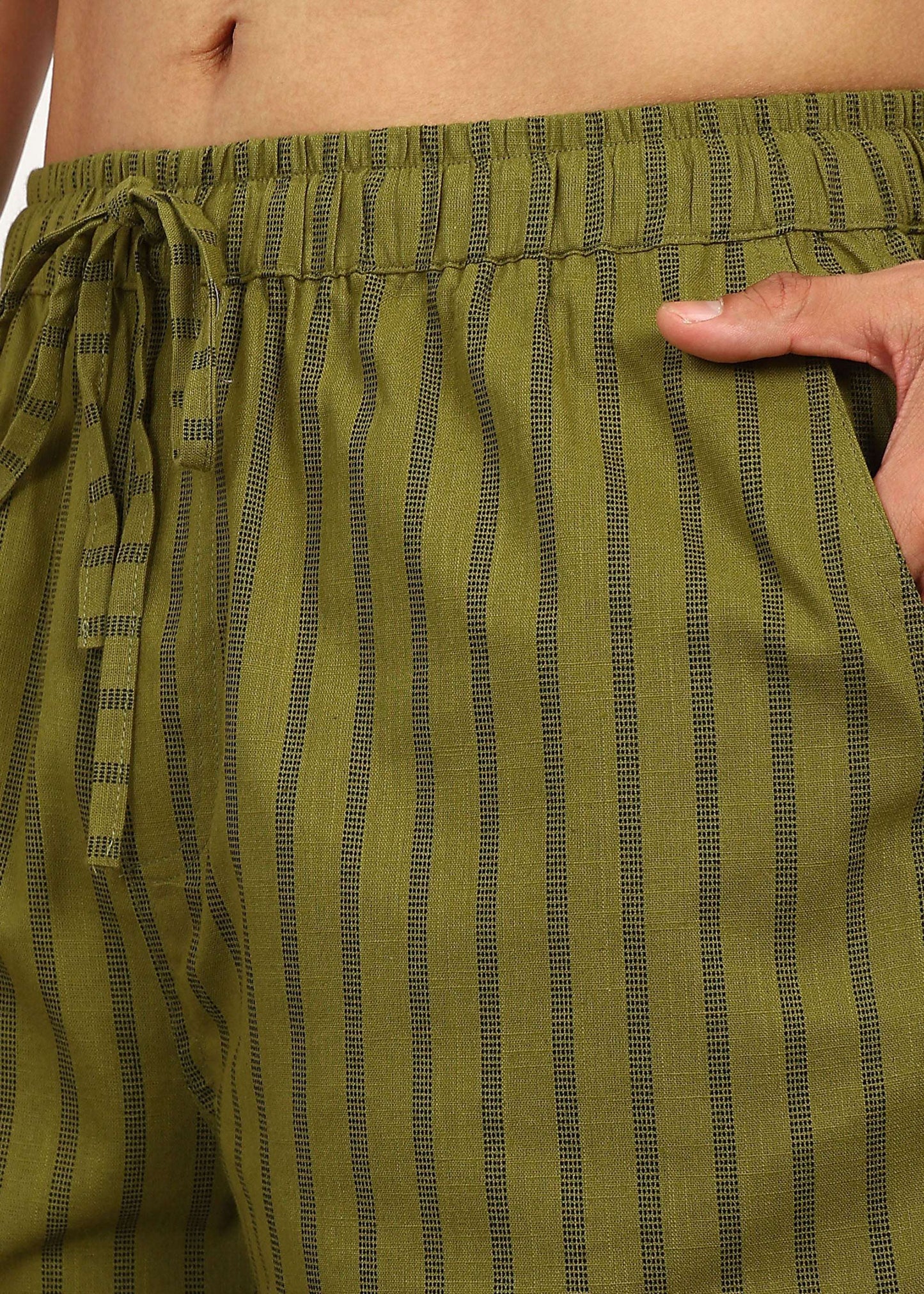 Fabmade Olive Rhythm Shorts - Distacart