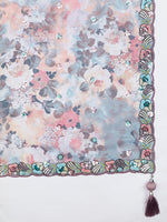 Thumbnail for House of Panchhi Lavender Georgette Sequins And Thread Embroidery Lehenga Choli & Dupatta - Distacart
