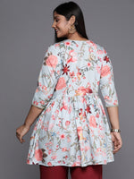 Thumbnail for Ahalyaa Plus Size Floral Printed Tunic - Distacart