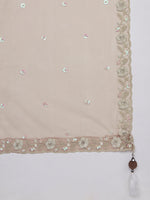 Thumbnail for House of Panchhi Rose Gold Pure Georgette Sequins And Thread Embroidery Lehenga Choli & Dupatta - Distacart