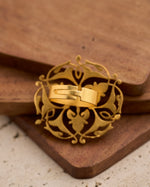 Thumbnail for trueBrowns Gold-Polished Circle Ring - Distacart