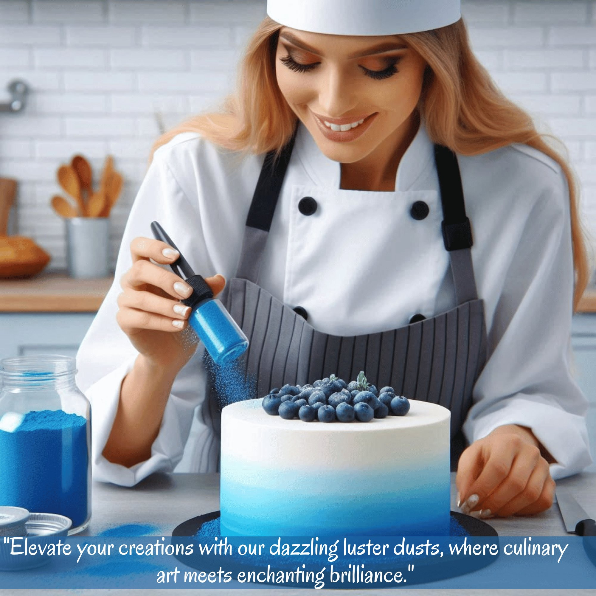 hydrangea blue edible luster dust5 gms