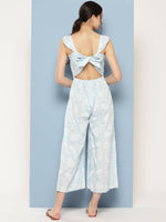 Thumbnail for Ahalyaa Printed Basic Jumpsuit with Ruffles - Distacart