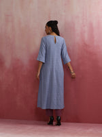 Thumbnail for trueBrowns Sky Blue Cotton Dobby Kurta Set - Distacart
