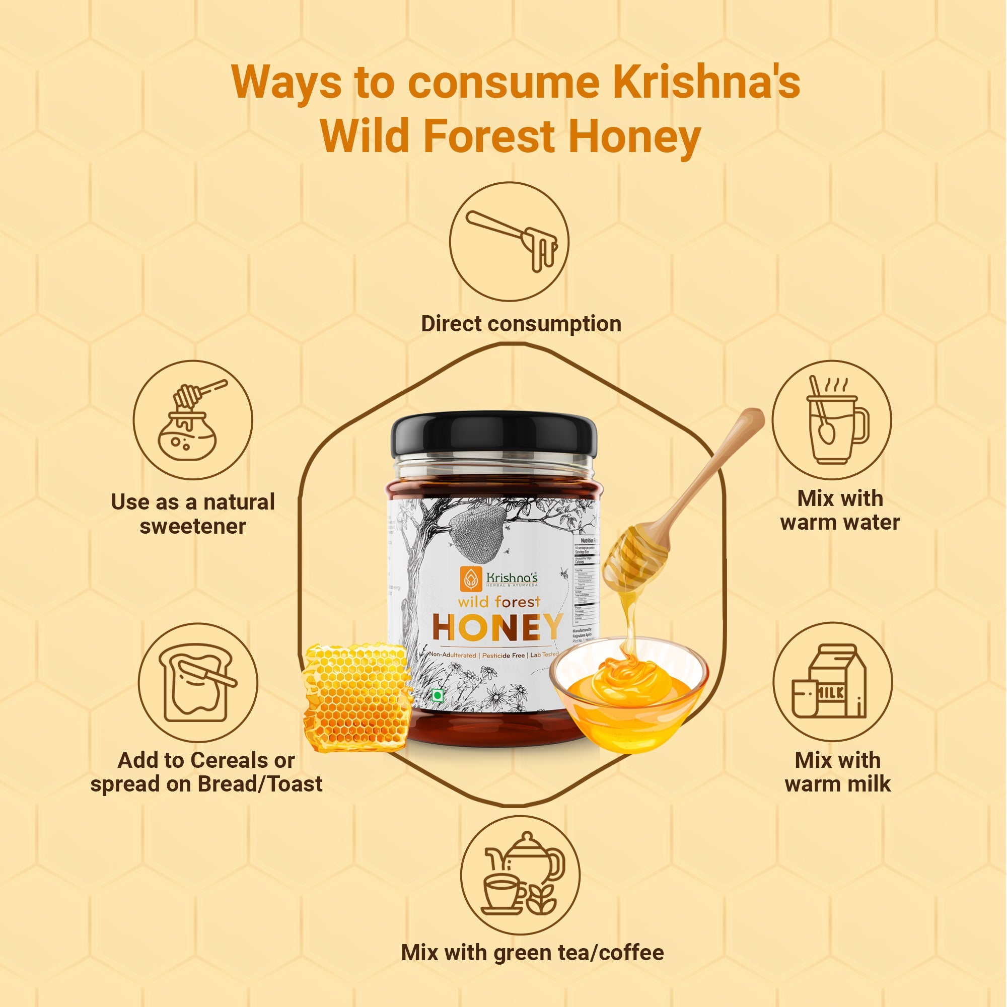 Krishna'S Herbal & Ayurveda Pure Wild Forest Honey