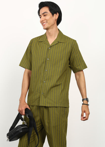 Fabmade Olive Rhythm Co-Ord Set - Distacart